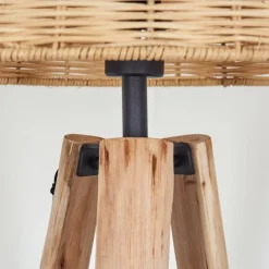 Cavaca Lampadaire Écru, Noir, 1 lumière