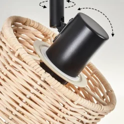 Cavaca Plafonnier Noir, 6 lumières
