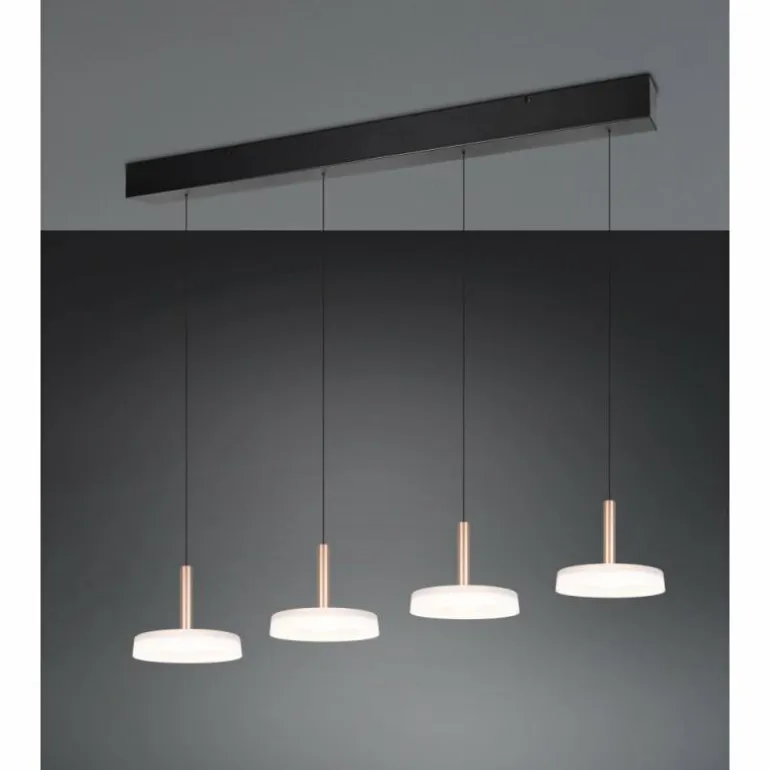 Celeste Suspension Luminaires Trio LED Brun, 1 lumière