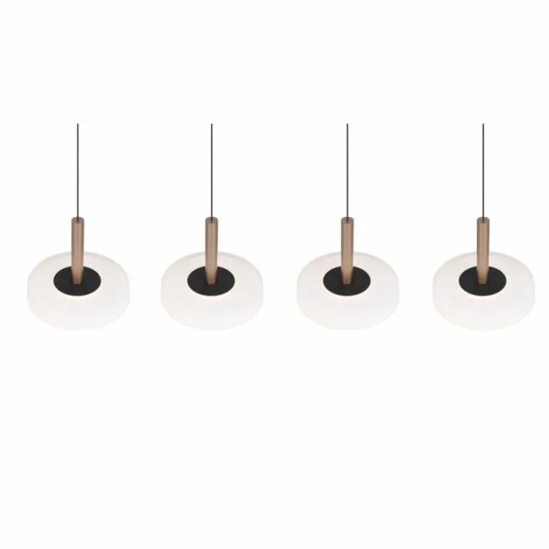 Celeste Suspension Luminaires Trio LED Brun, 1 lumière