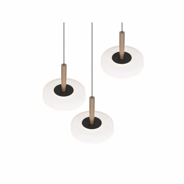 Celeste Suspension Luminaires Trio LED Brun, 1 lumière