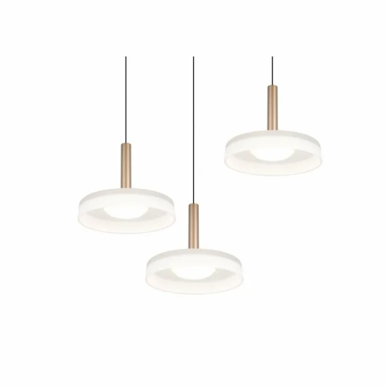 Celeste Suspension Luminaires Trio LED Brun, 1 lumière