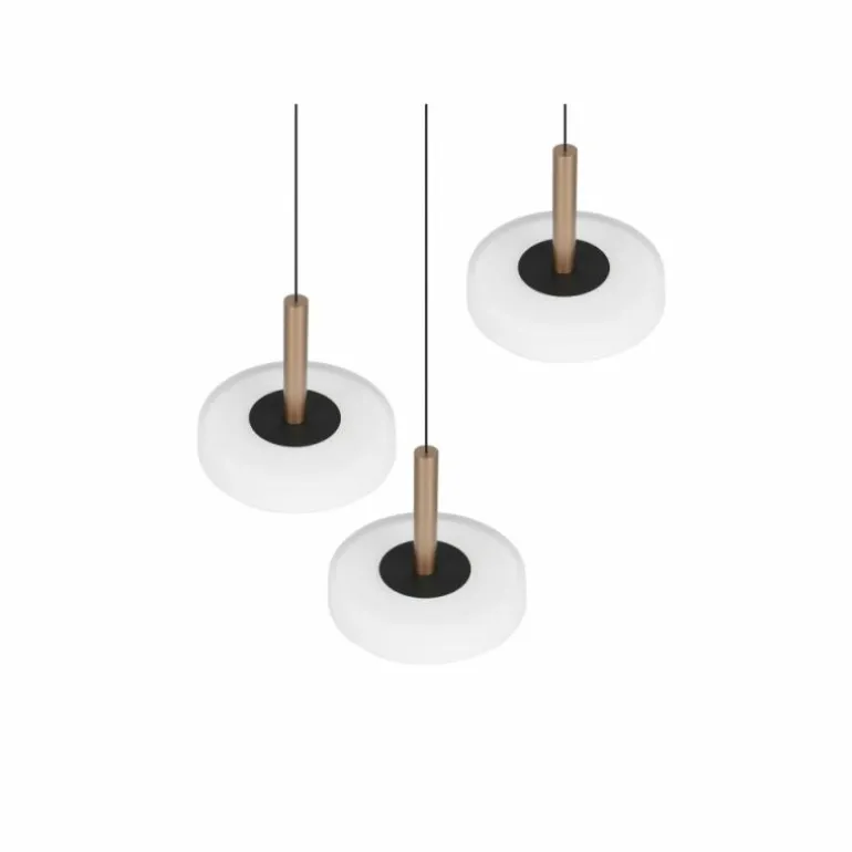 Celeste Suspension Luminaires Trio LED Brun, 1 lumière