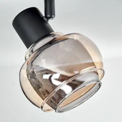 Cevio Plafonnier Noir, 4 lumières