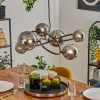 Chariton Suspension Noir, 6 lumières