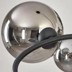 Chariton Suspension Noir, 6 lumières