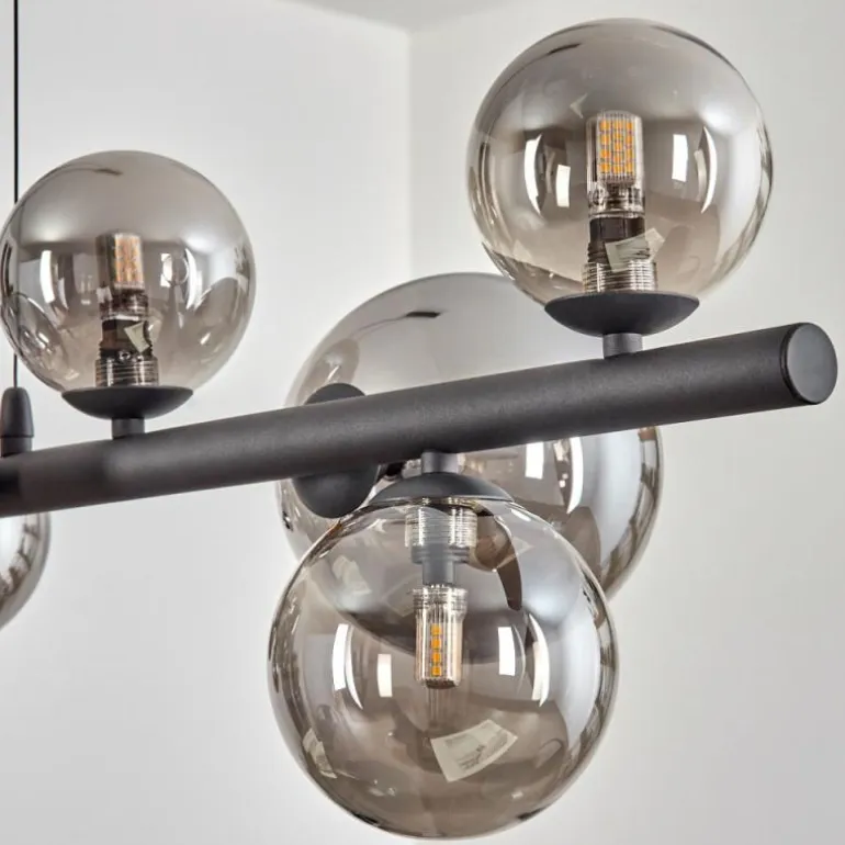 Chehalis Boule lumineuse, Suspension Fumé, 10 lumières