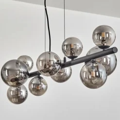 Chehalis Boule lumineuse, Suspension Fumé, 10 lumières