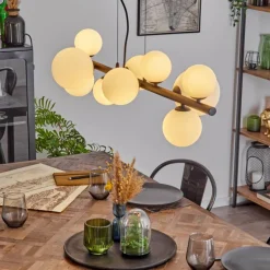 Chehalis Boule lumineuse, Suspension Blanc, 10 lumières