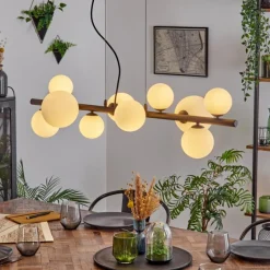Chehalis Boule lumineuse, Suspension Blanc, 10 lumières
