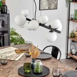 Chehalis Boule lumineuse, Suspension Blanc, 10 lumières