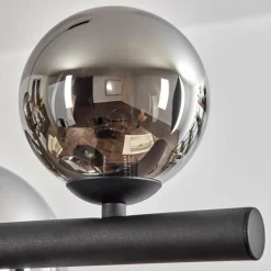 Chehalis Boule lumineuse, Suspension Chrome, Fumé, 10 lumières