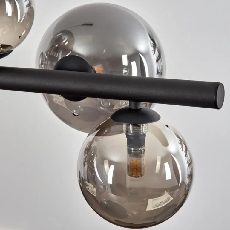 Chehalis Boule lumineuse, Suspension Fumé, 8 lumières
