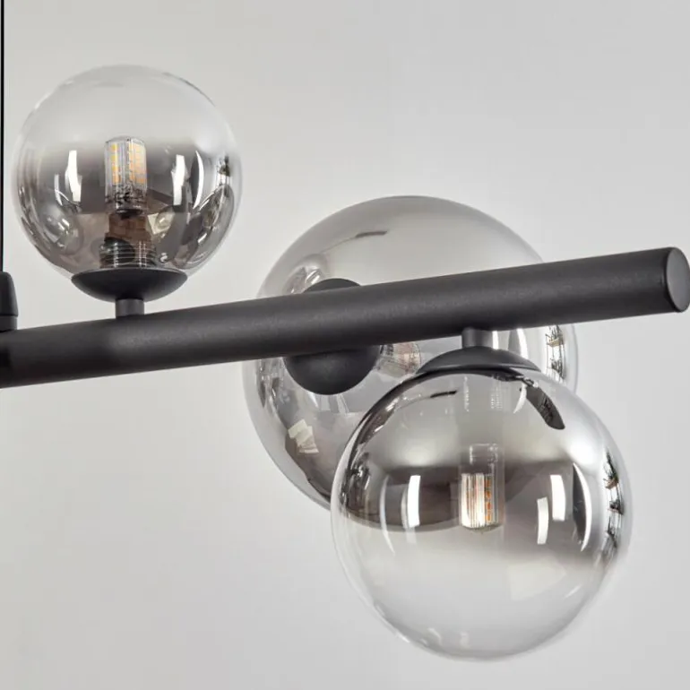 Chehalis Boule lumineuse, Suspension Clair, Fumé, 8 lumières