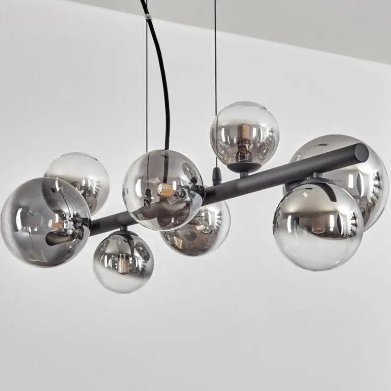 Chehalis Boule lumineuse, Suspension Clair, Fumé, 8 lumières