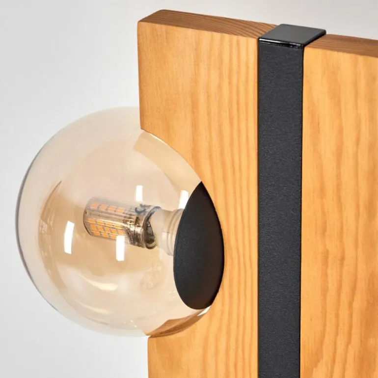 Chehalis Boule lumineuse, Lampadaire Écru, Noir, 6 lumières