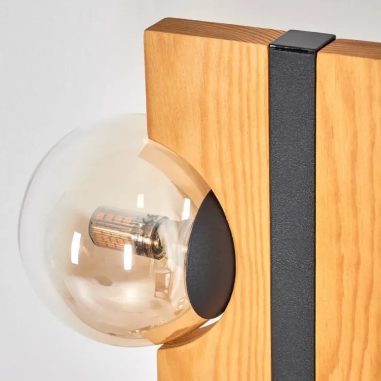 Chehalis Boule lumineuse, Lampadaire Écru, Noir, 6 lumières