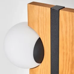 Chehalis Boule lumineuse, Lampadaire Écru, Noir, 6 lumières