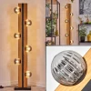 Chehalis Boule lumineuse, Lampadaire Écru, Noir, 6 lumières