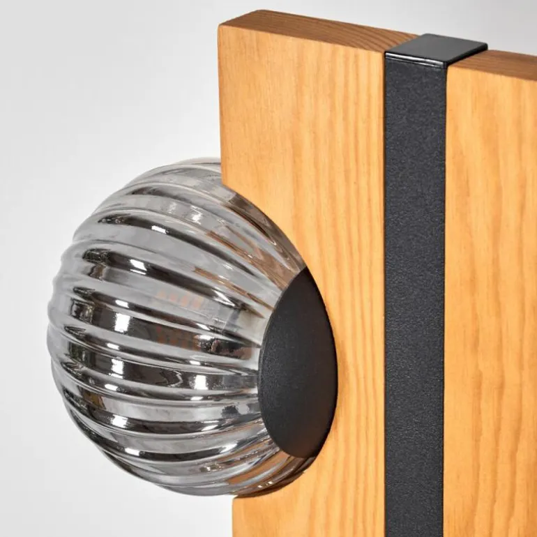 Chehalis Boule lumineuse, Lampadaire Écru, Noir, 6 lumières