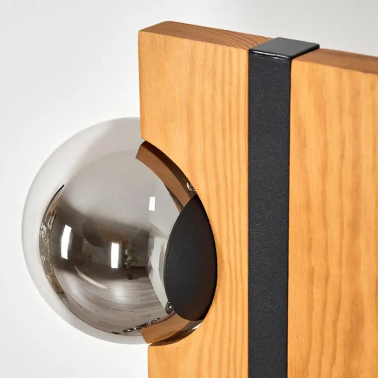 Chehalis Boule lumineuse, Lampadaire Écru, Noir, 6 lumières