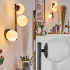Chehalis Boule lumineuse, Applique murale Blanc, 3 lumières
