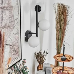 Chehalis Boule lumineuse, Applique murale Blanc, 3 lumières
