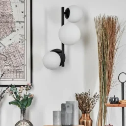 Chehalis Boule lumineuse, Applique murale Blanc, 3 lumières