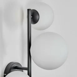 Chehalis Boule lumineuse, Applique murale Blanc, 3 lumières