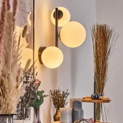 Chehalis Boule lumineuse, Applique murale Blanc, 3 lumières