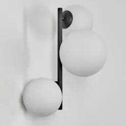 Chehalis Boule lumineuse, Applique murale Blanc, 3 lumières