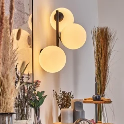 Chehalis Boule lumineuse, Applique murale Blanc, 3 lumières