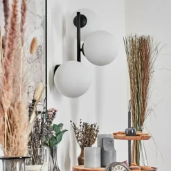 Chehalis Boule lumineuse, Applique murale Blanc, 3 lumières