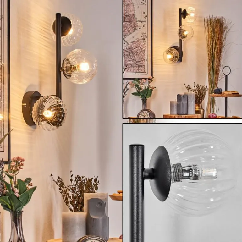 Chehalis Boule lumineuse, Applique murale Clair, 3 lumières