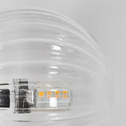 Chehalis Boule lumineuse, Applique murale Clair, 3 lumières