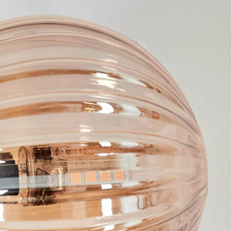 Chehalis Boule lumineuse, Applique murale Ambre, 3 lumières