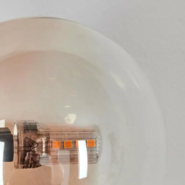 Chehalis Boule lumineuse, Applique murale Ambre, Clair, 3 lumières