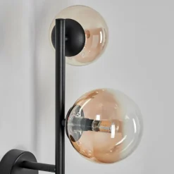 Chehalis Boule lumineuse, Applique murale 23 cm Ambre, Clair, 3 lumières