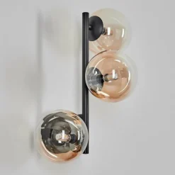 Chehalis Boule lumineuse, Applique murale Ambre, Clair, 3 lumières
