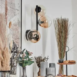 Chehalis Boule lumineuse, Applique murale Ambre, Clair, 3 lumières