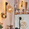 Chehalis Boule lumineuse, Applique murale 23 cm Ambre, Clair, 3 lumières