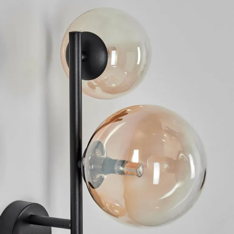 Chehalis Boule lumineuse, Applique murale 23 cm Ambre, Clair, 3 lumières