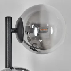 Chehalis Boule lumineuse, Applique murale 28 cm Chrome, Clair, Fumé, 3 lumières