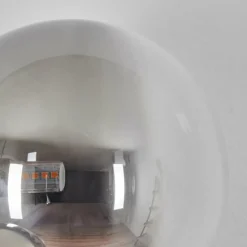 Chehalis Boule lumineuse, Applique murale 23 cm Chrome, Clair, Fumé, 3 lumières