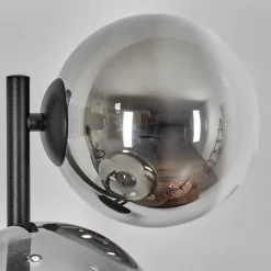 Chehalis Boule lumineuse, Applique murale 33 cm Chrome, Clair, Fumé, 3 lumières
