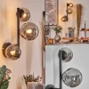 Chehalis Boule lumineuse, Applique murale 23 cm Fumé, 3 lumières