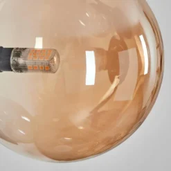 Chehalis Boule lumineuse, Applique murale Ambre, Fumé, 3 lumières