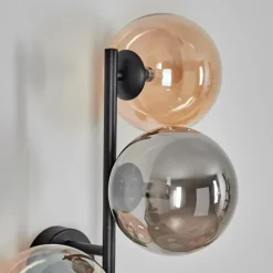 Chehalis Boule lumineuse, Applique murale Ambre, Fumé, 3 lumières
