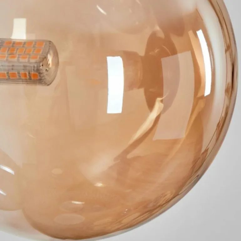 Chehalis Boule lumineuse, Applique murale Ambre, 3 lumières