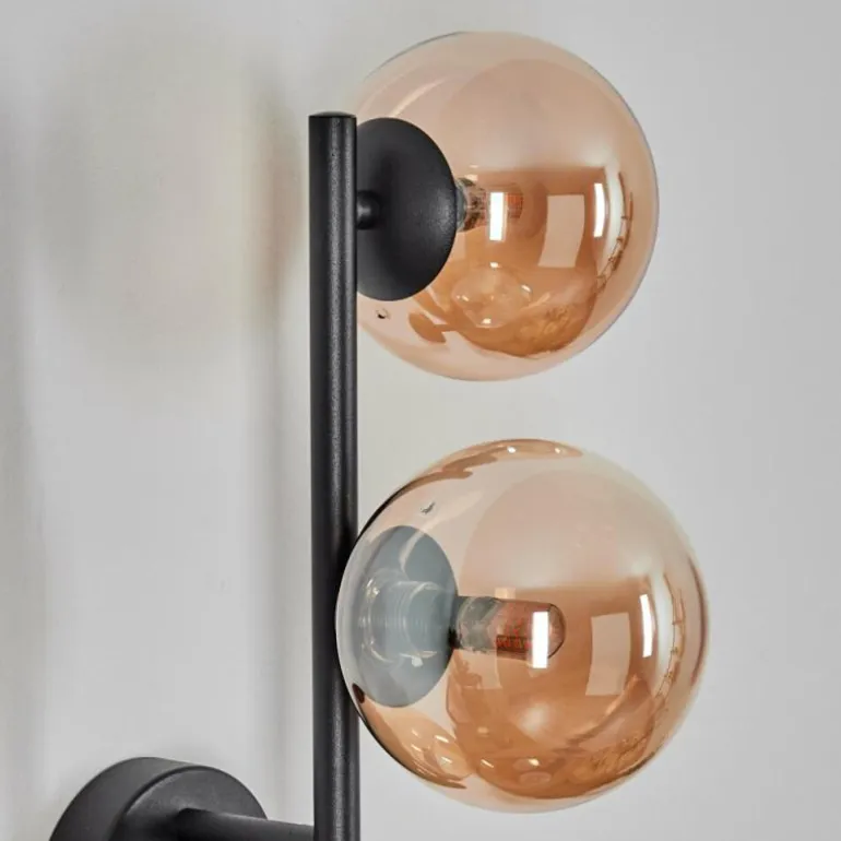 Chehalis Boule lumineuse, Applique murale Ambre, 3 lumières